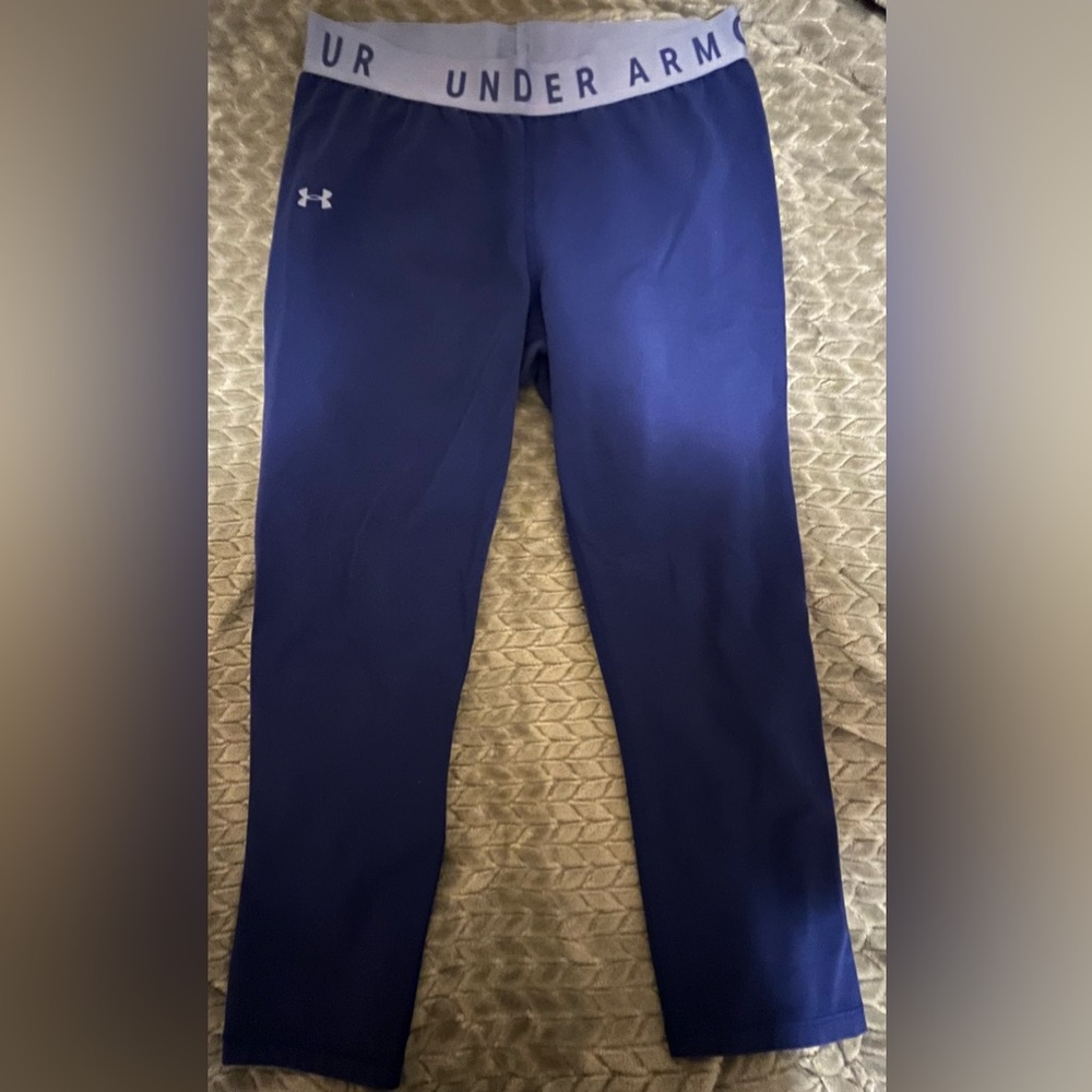 Under Armour HeatGear Royal Blue Below Knee Capri Training Tights